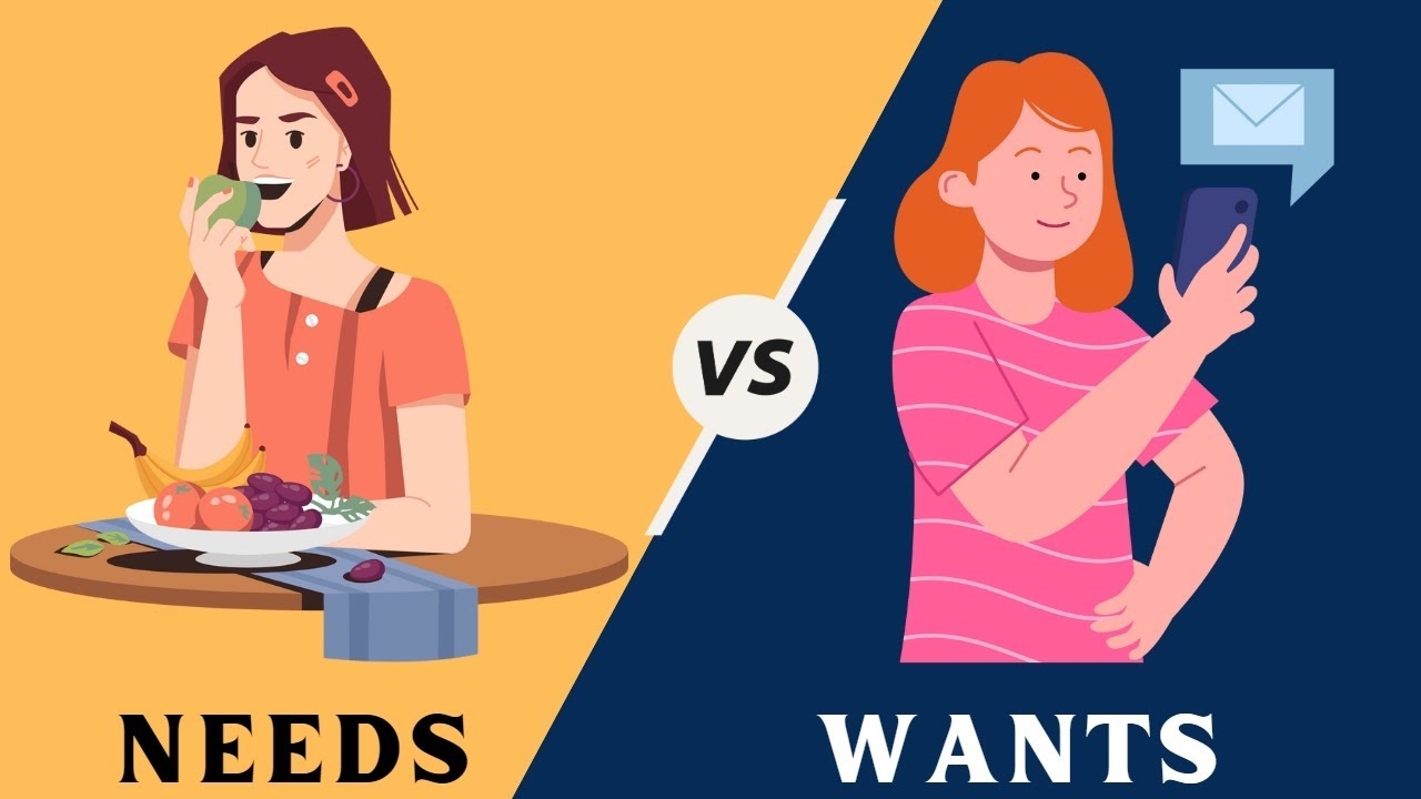 Difference Between Needs And Wants Examples Explained YouTube