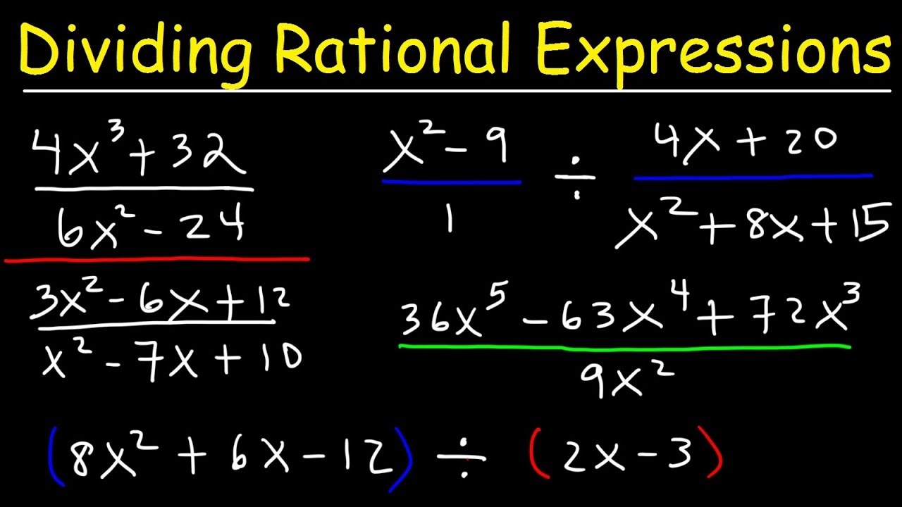 dividing rational expressions calculator