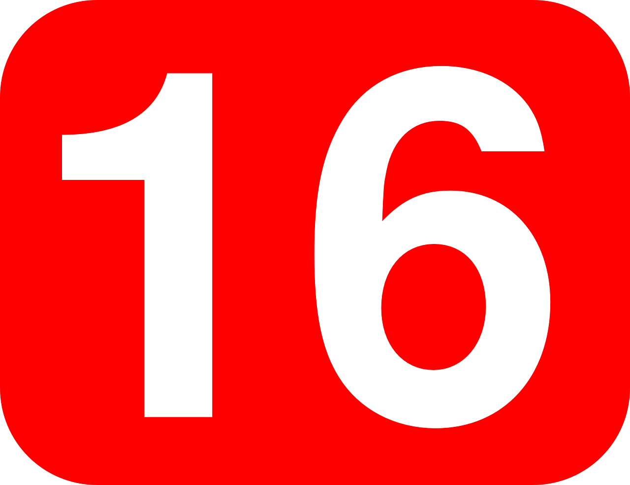 Download Number Sixteen 16 Royalty Free Vector Graphic Pixabay