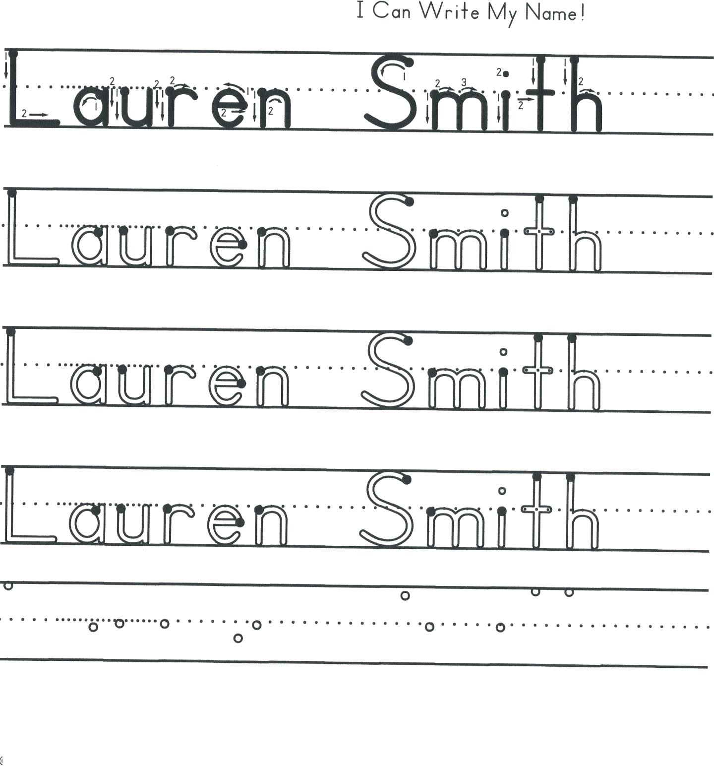 Editable Name Writing Practice Worksheets