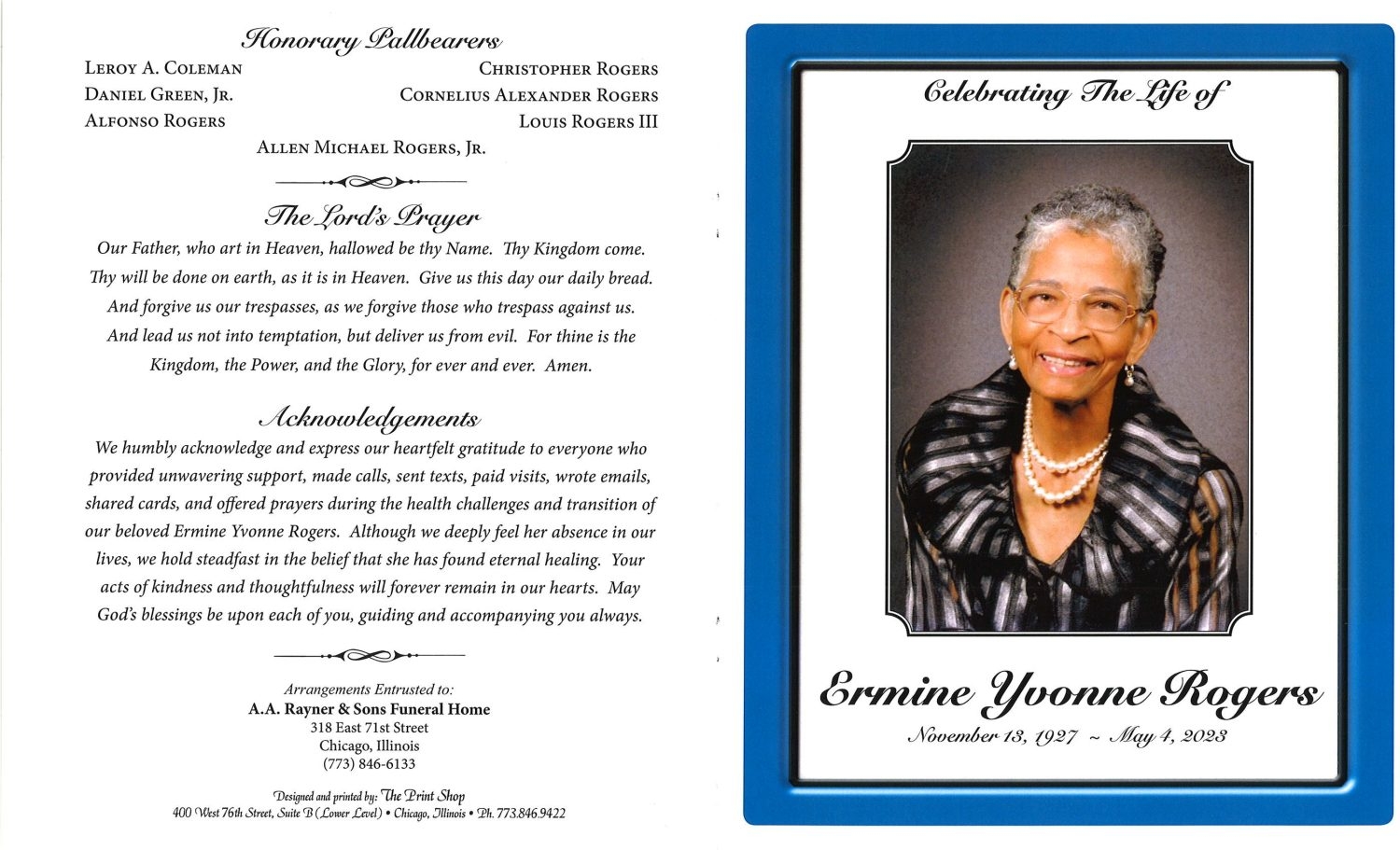 obituaries templates free editable