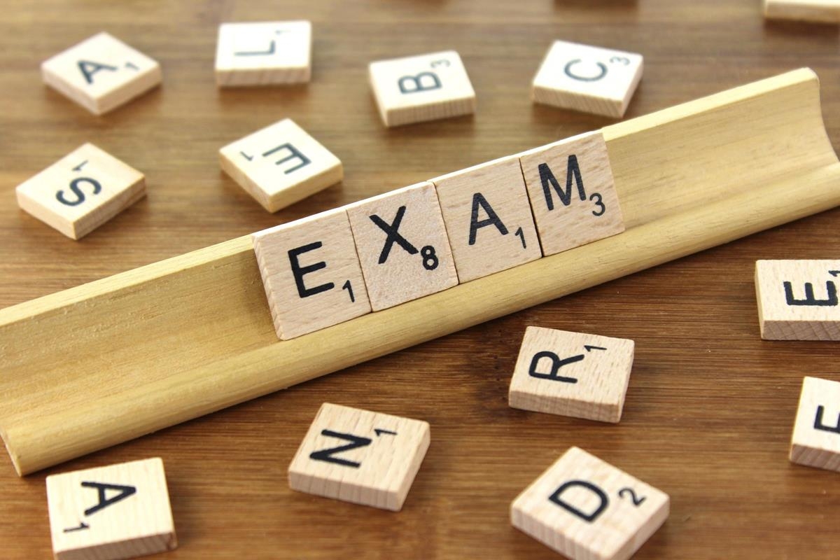 Exam Free Of Charge Creative Commons Wooden Tile Image