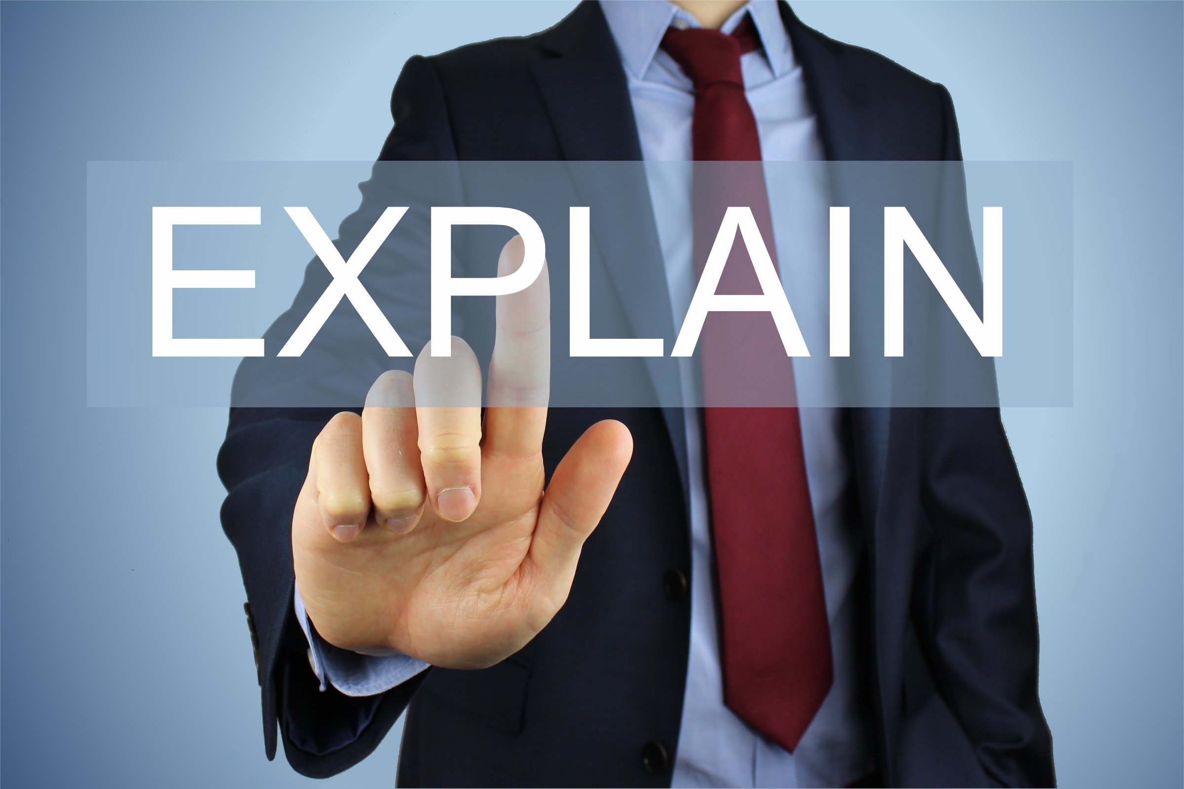 Explain Free Of Charge Creative Commons Office Worker Pointing Finger 