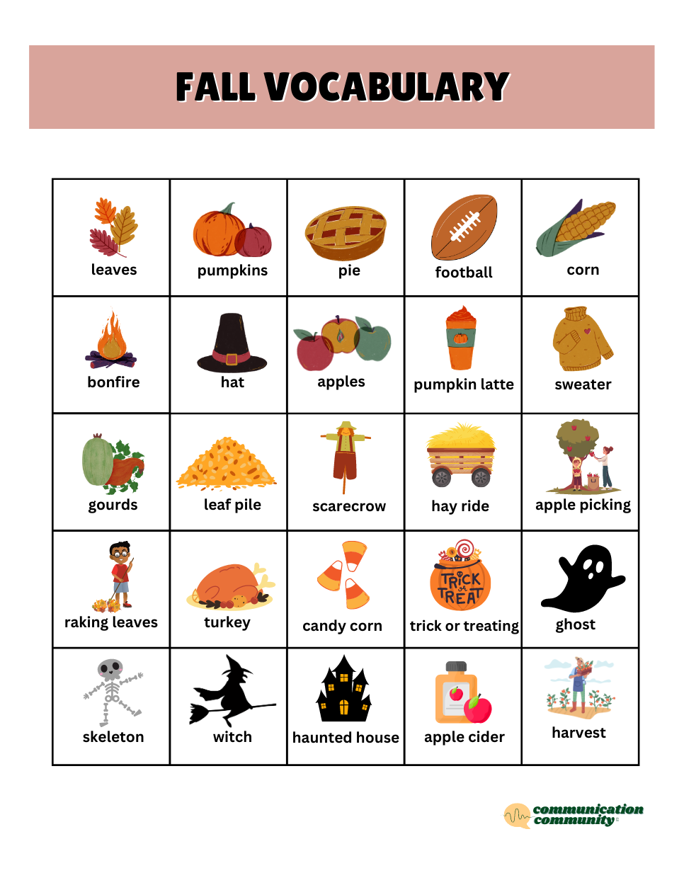 fun activities with vocabulary words