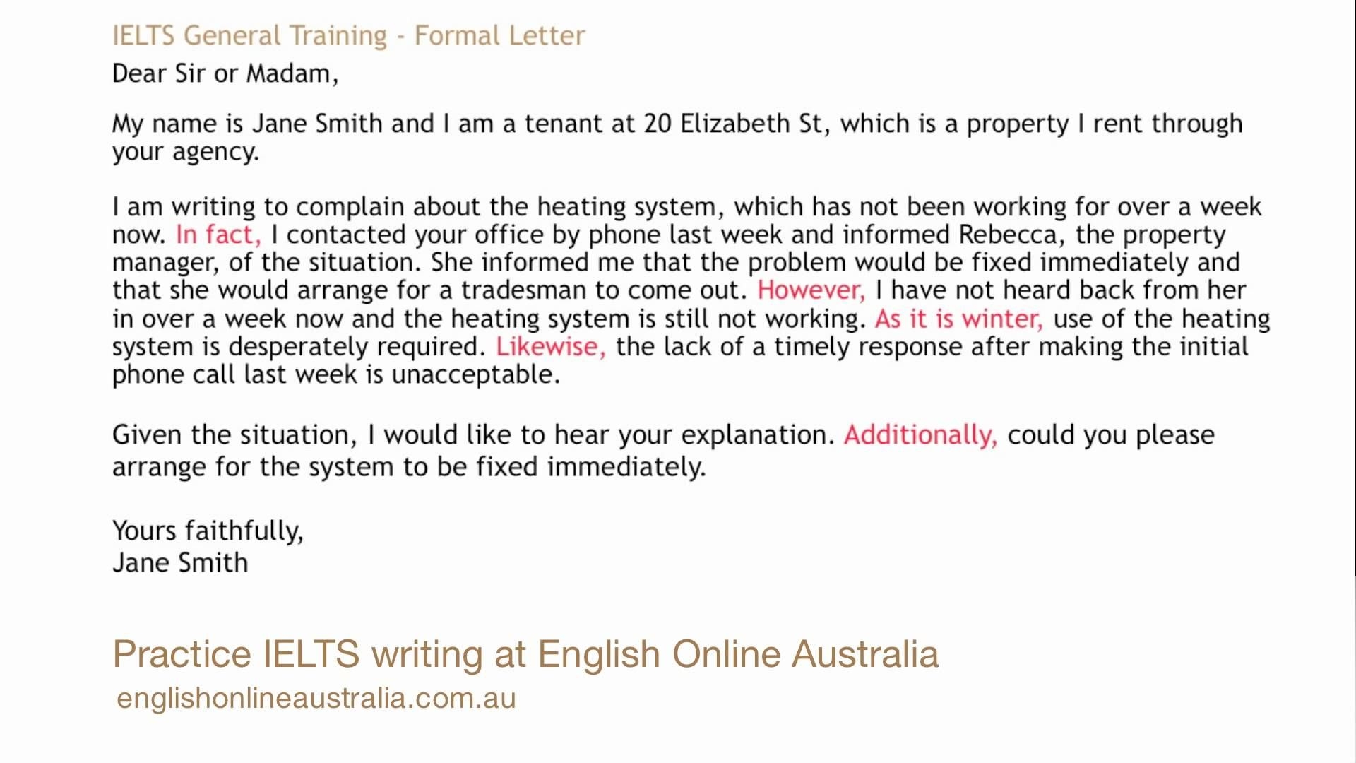 Fantastic Ielts General Writing Task 1 Samples With Answers Pdf Resume 