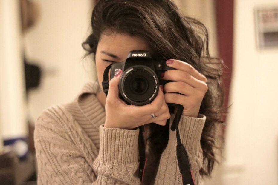Female photographer taking photo Image Free Stock Photo Public