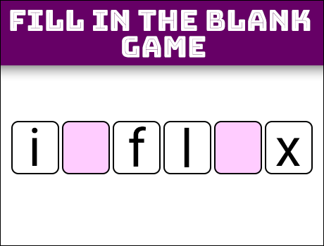 Fill In The Blank Game Demo Vocabulary Stars