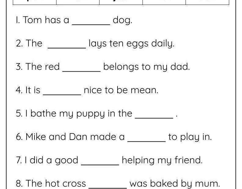 Fill In The Blanks Worksheet Digital 1 Teacher Made Resources
