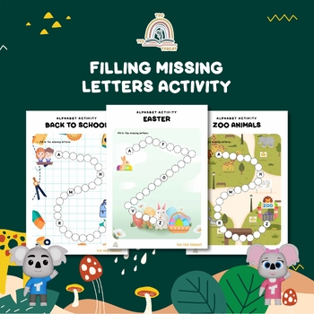 Filling Missing Letters Activity By TicTacTaught TPT