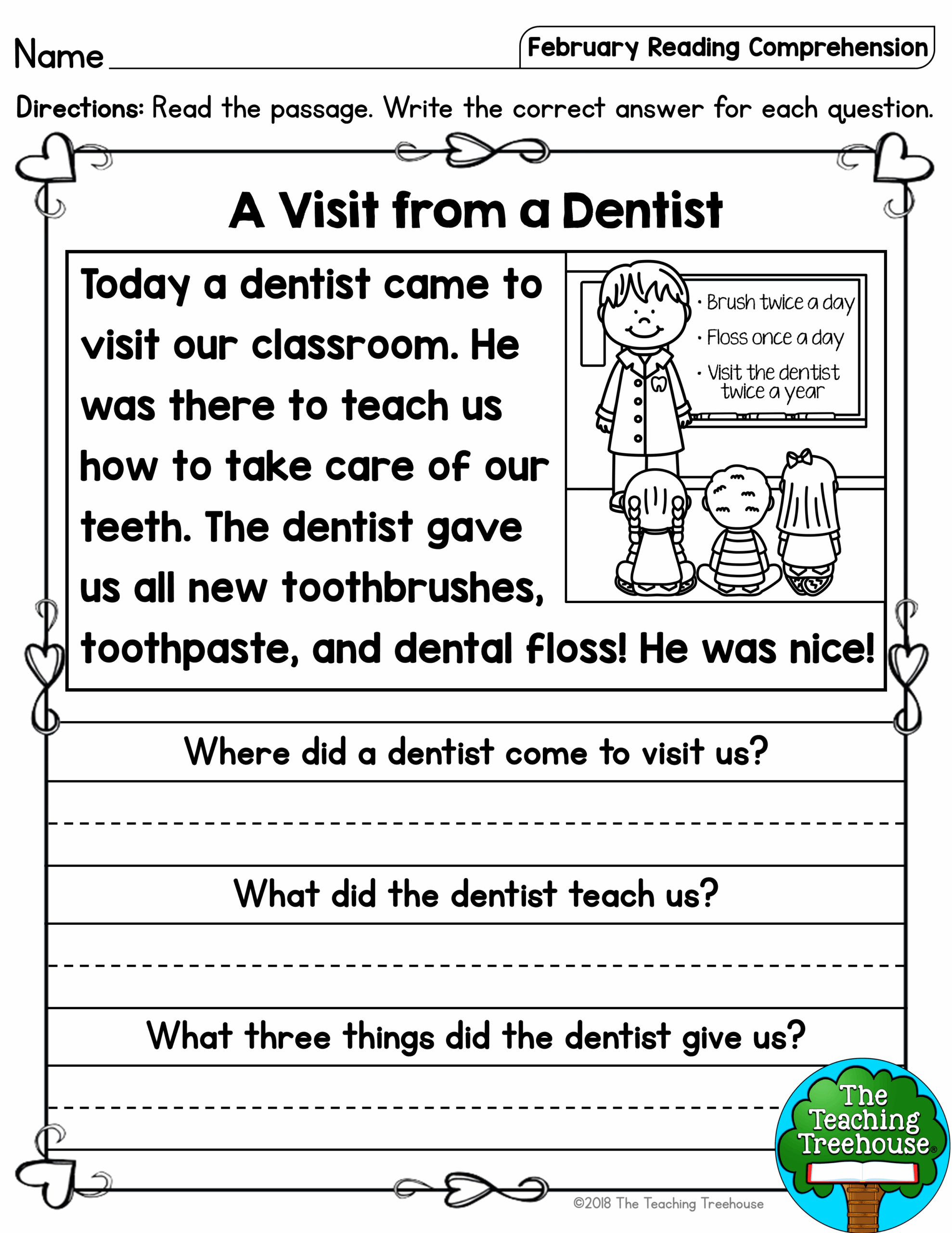 First Grade Reading Practice Sheets