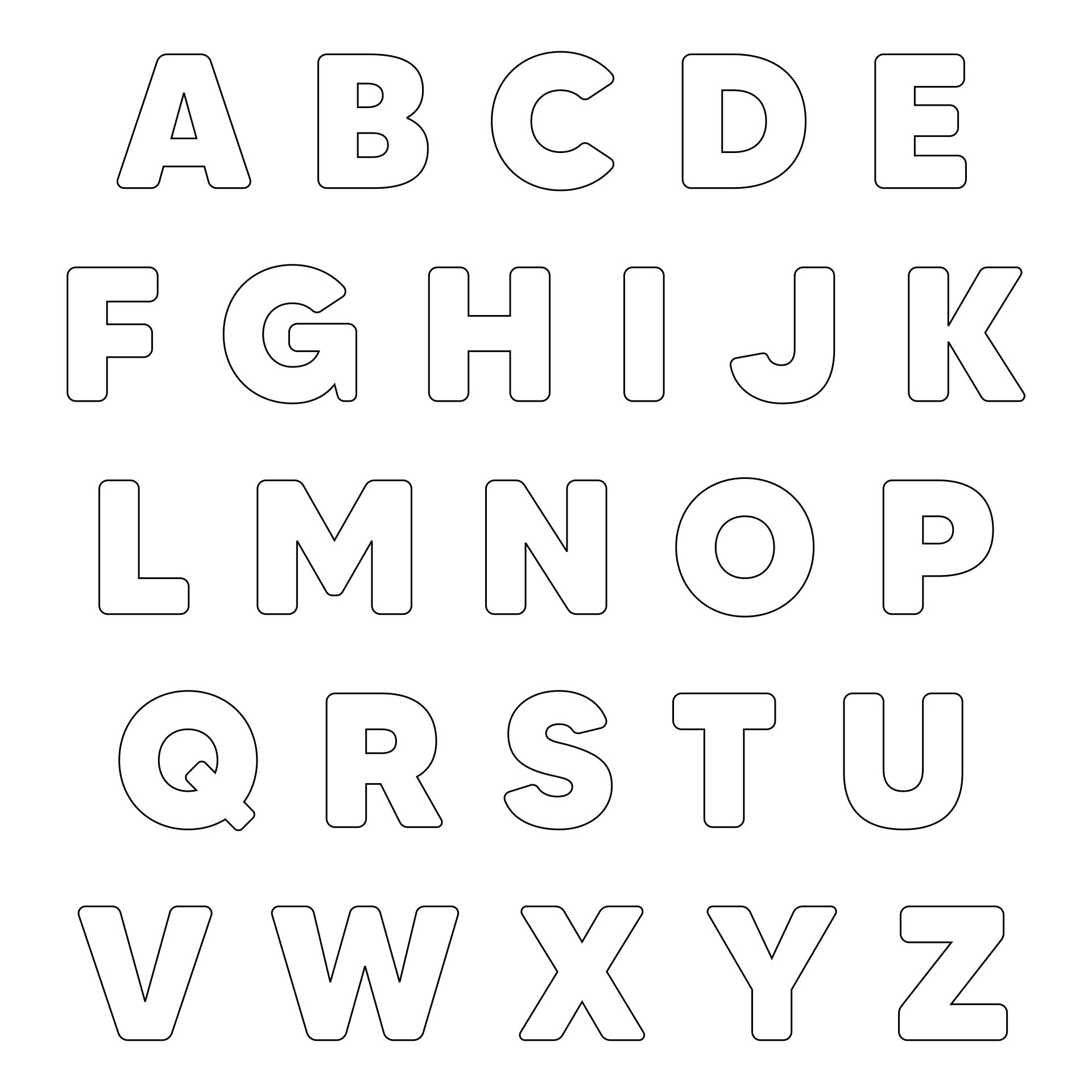 free printable alphabet letters