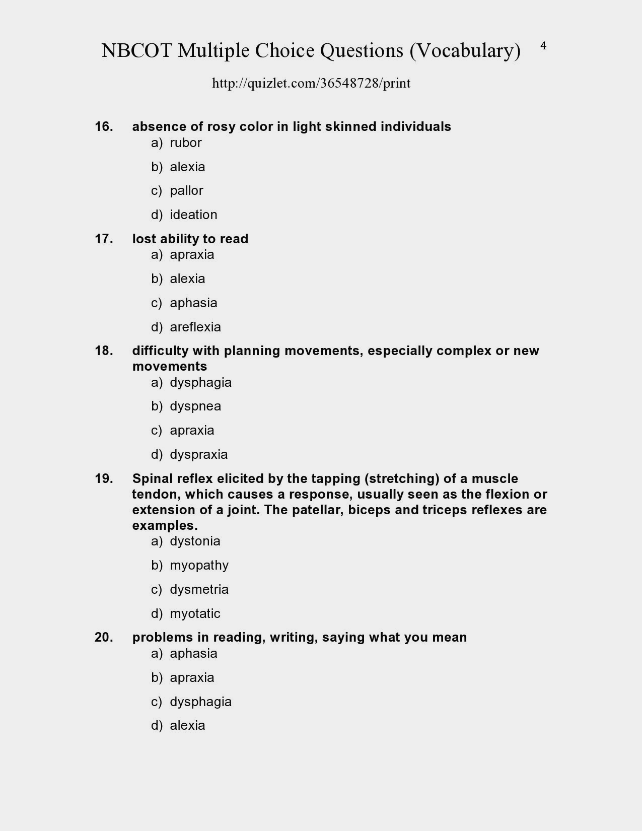  Free Editable Multiple Choice Test Template