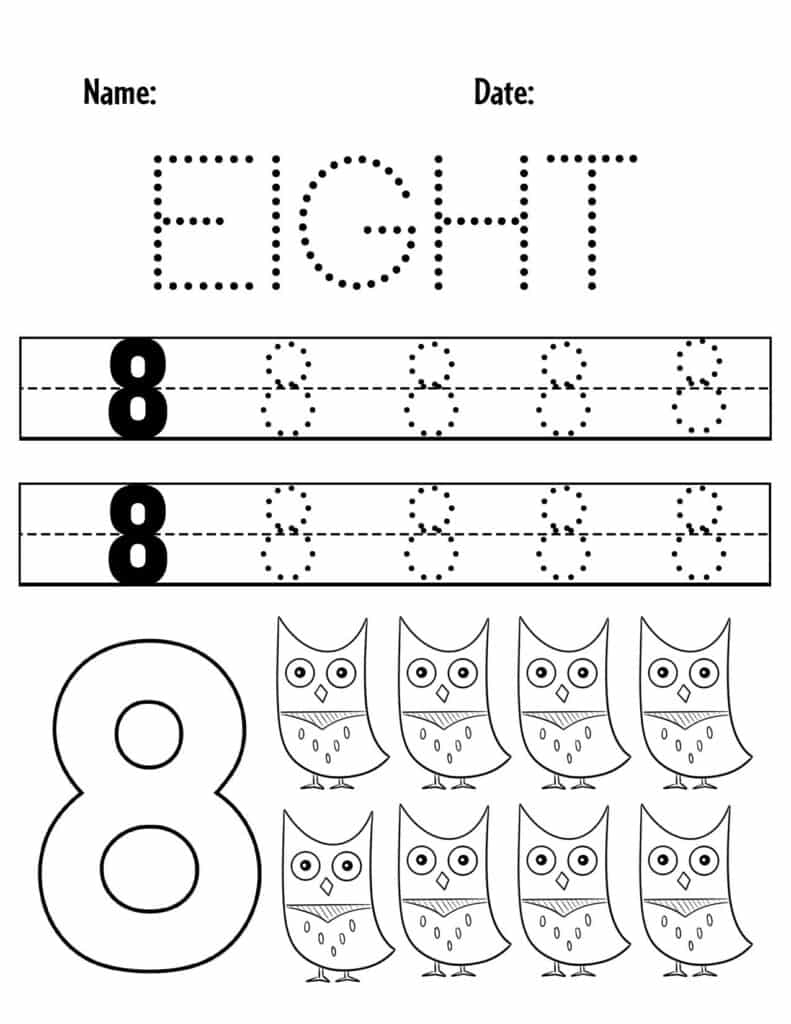 Free Free Number Worksheet For Preschoolers Download Free Free Number 