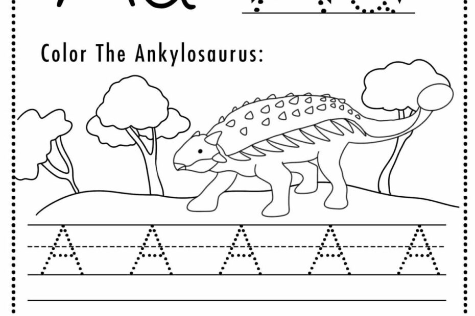 Free Letter A Tracing Worksheets Sly Spoon