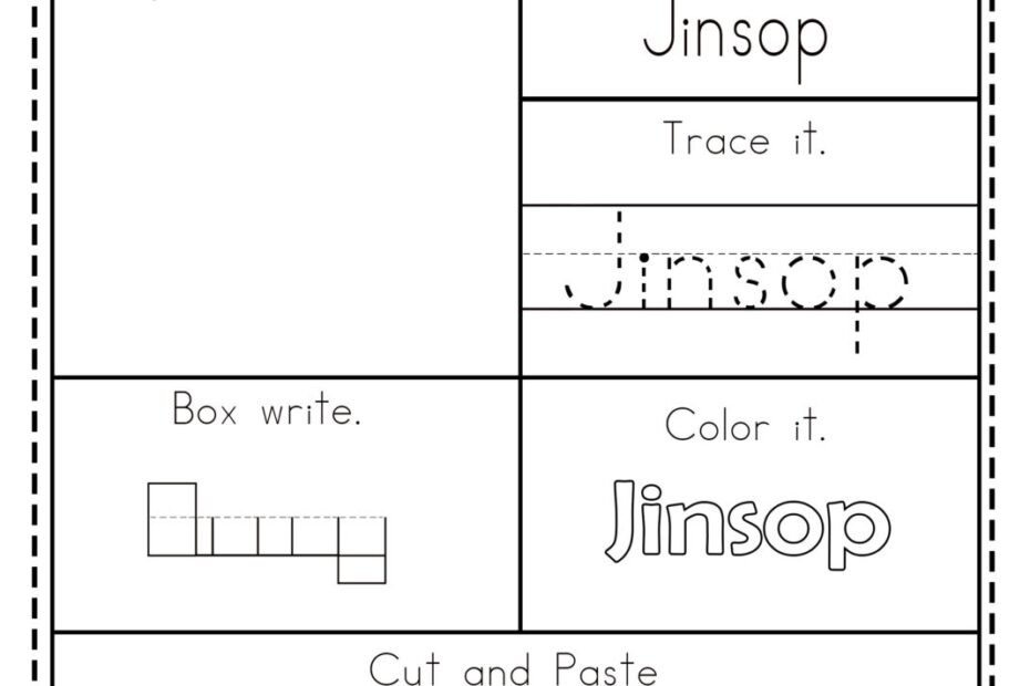 Free Name Tracing Worksheets For Preschool Free Printables
