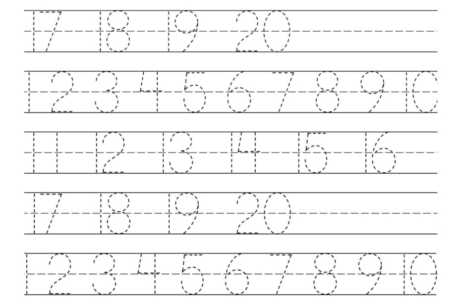 Free Number Tracing Worksheets Artofit