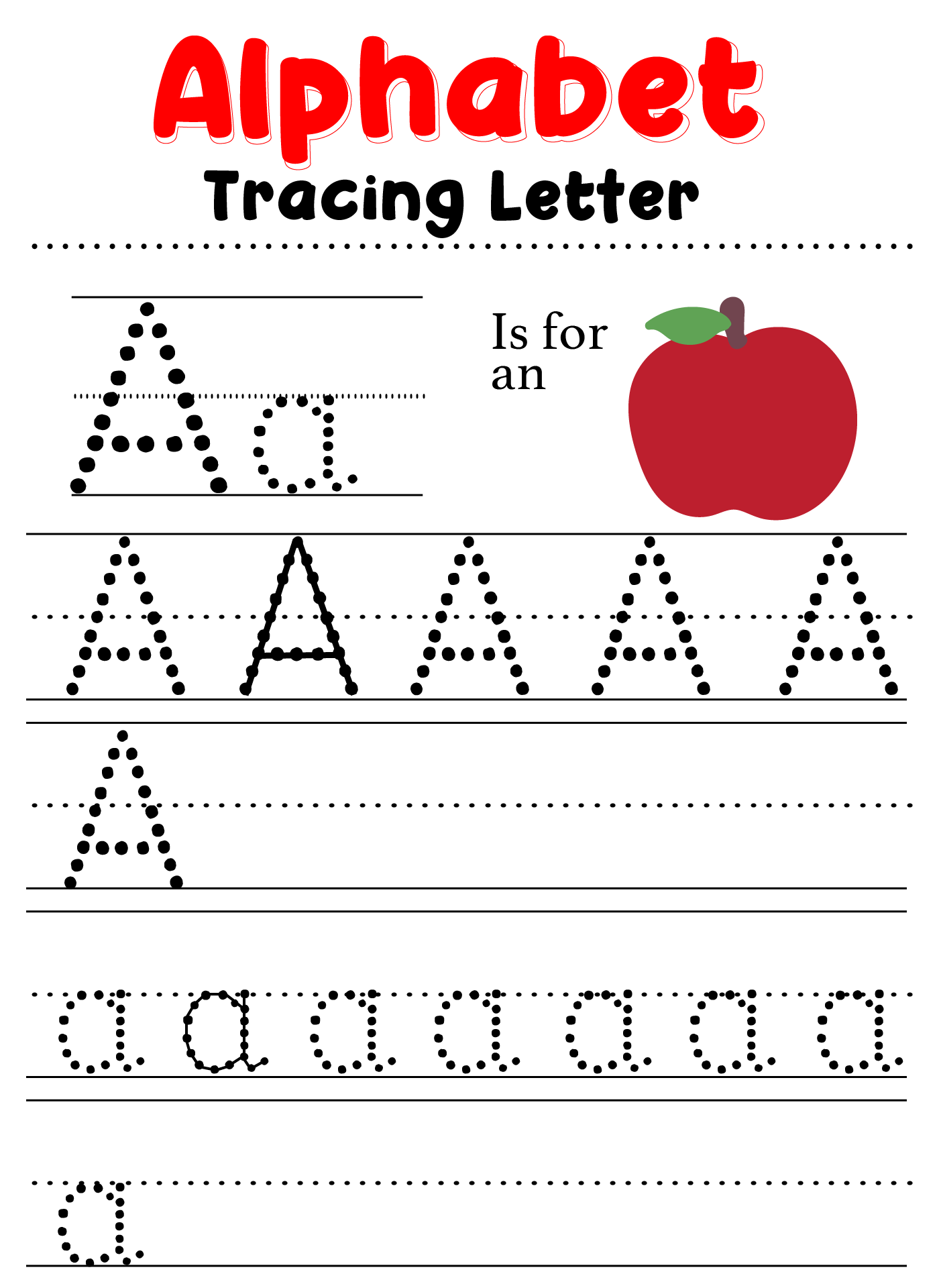 free printable preschool letters