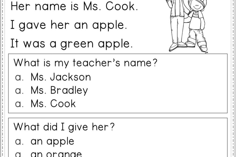 Free Printable 2nd Grade Reading Worksheets Printable Worksheets