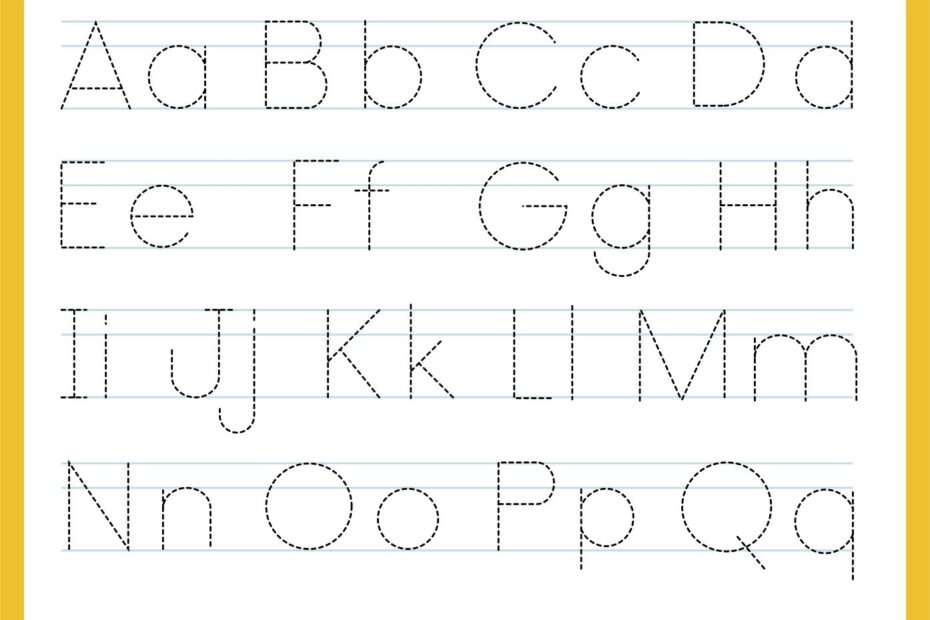 Free Printable Abc Letters Tracing Alphabet Tracing Worksheets