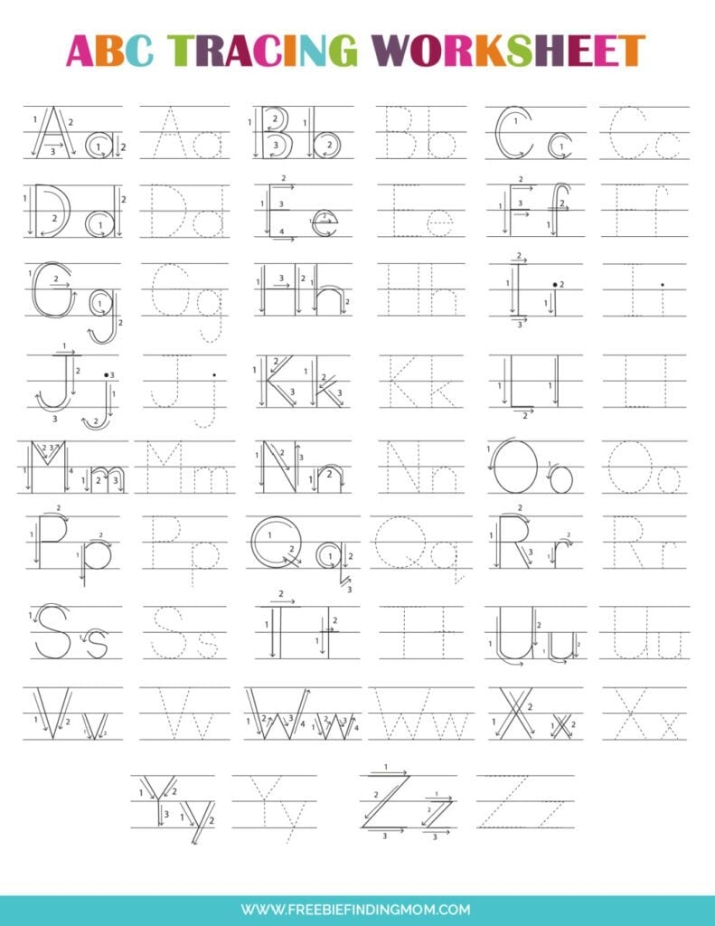 printable abc worksheets
