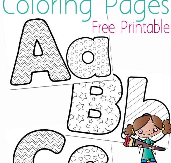Free Printable Alphabet Coloring Pages For Preschoolers