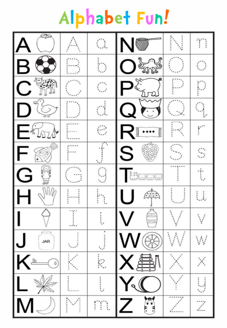 Free Printable Alphabet Handwriting Practice Sheets Alphabet Tracing 