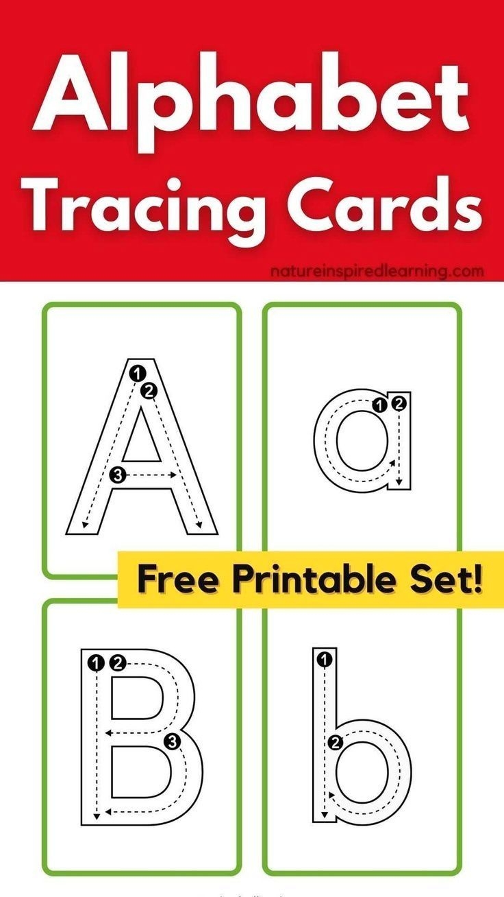 Free Printable Alphabet Letter Tracing Cards