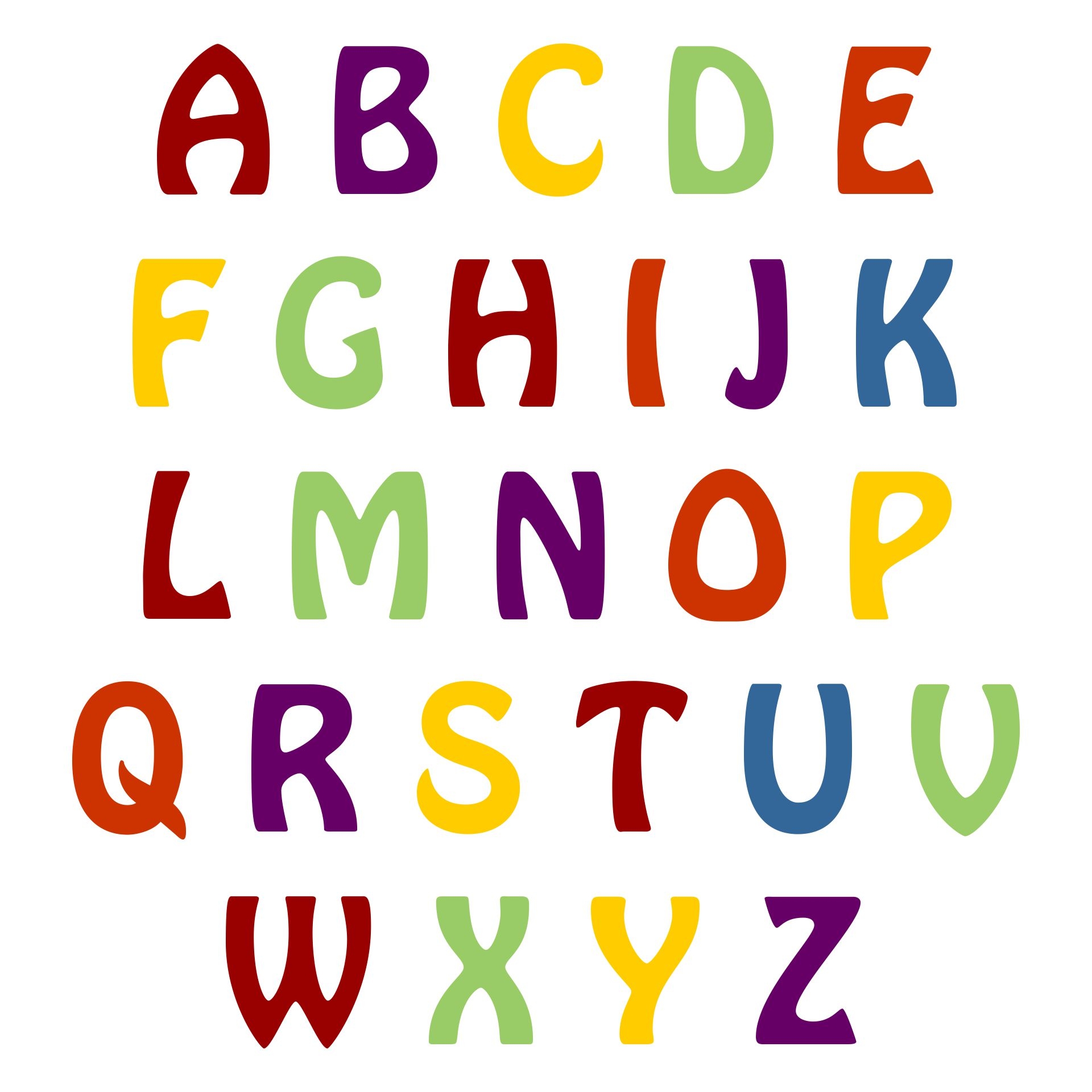 Free Printable Alphabet Letters Cut Out Large