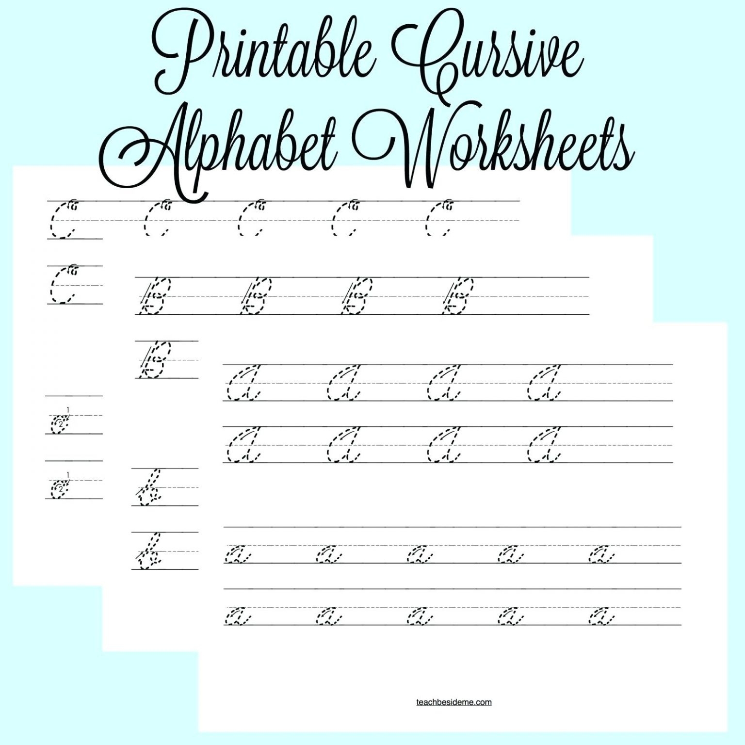 Free Printable Cursive Name Tracing Worksheet