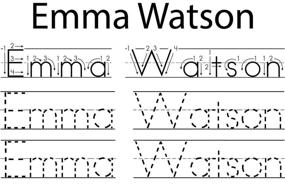 Free Printable Custom Name Tracing Sheets