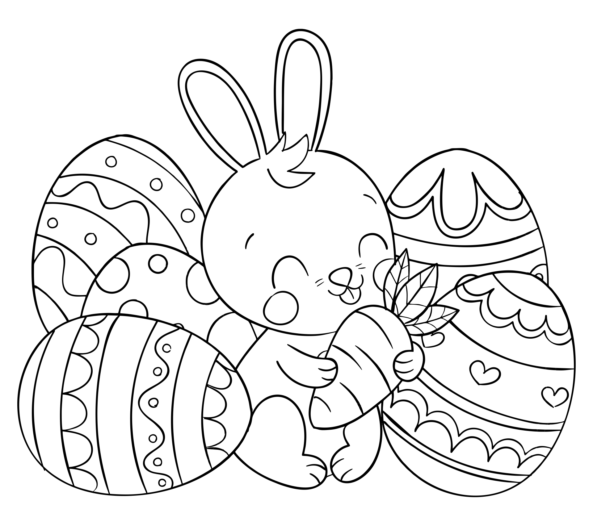 Free Printable Cute Easter Coloring Pages Printable edu pe