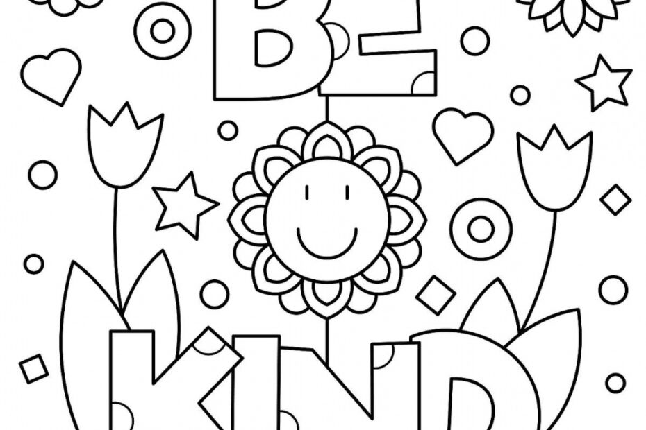 Free Printable Easy Inspirational Coloring Pages FREE Printable HQ