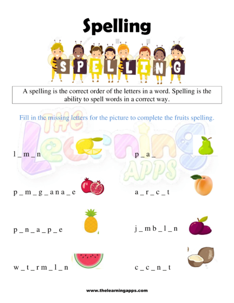 Free Printable Grade 2 Spelling Worksheet 02 For Kids