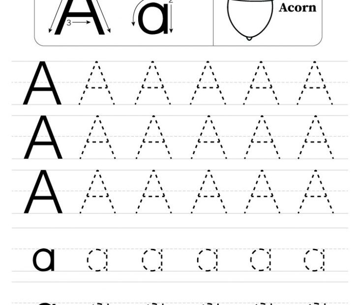 Free Printable Letter A Tracing Worksheets