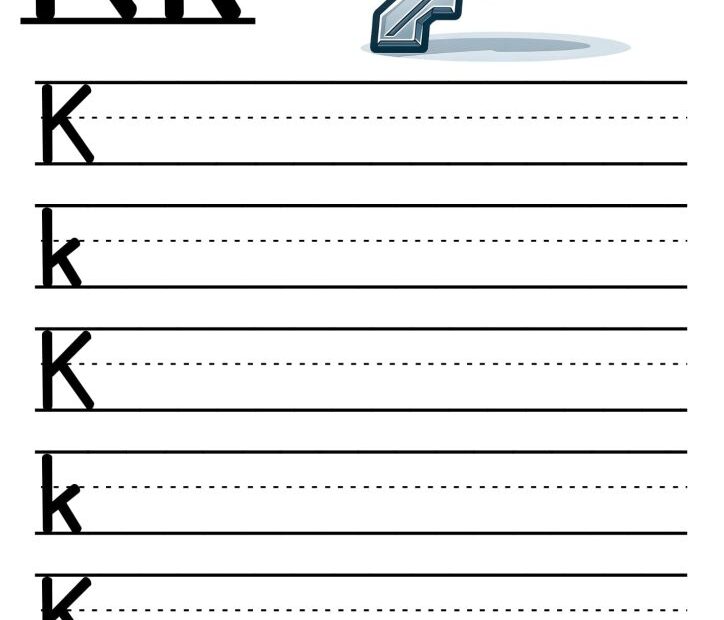 Free Printable Letter K Tracing Worksheets Pdf Kindergarten