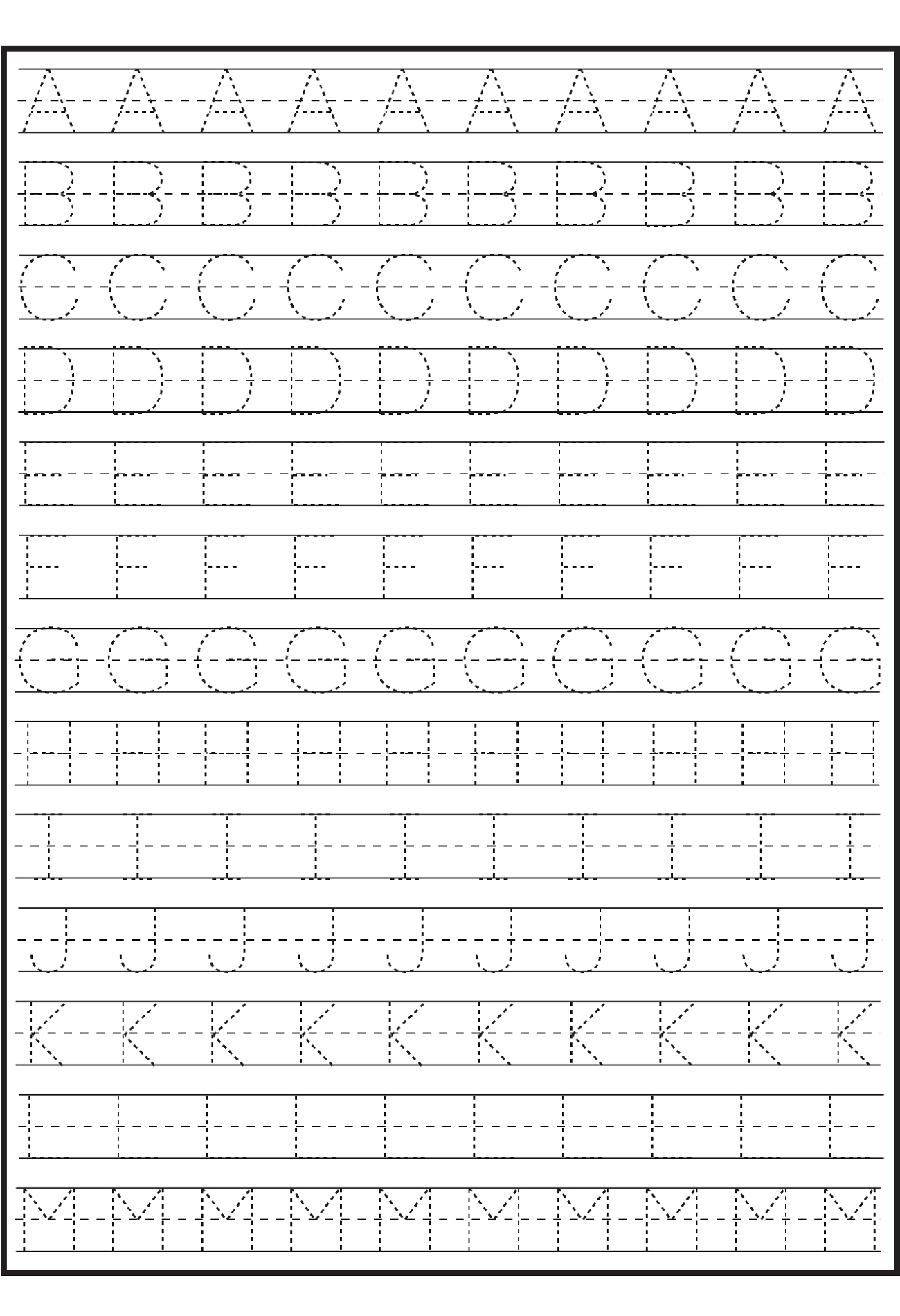 Free Printable Letter Tracing Templates Nisma Info