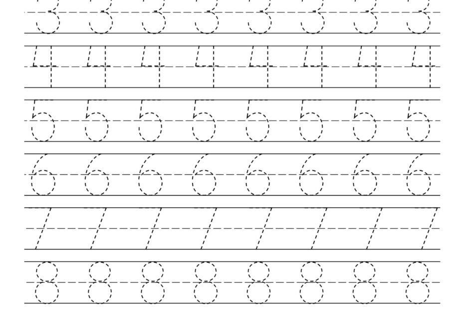 Free Printable Number Practice Worksheets
