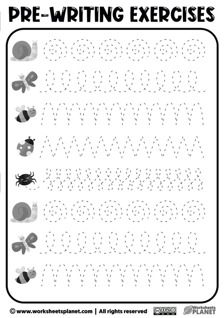 Free Printable Pre Writing Sheets Printable Worksheets