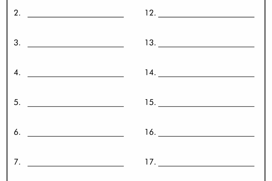 Free Printable Spelling Test Paper Get What You Need For Free