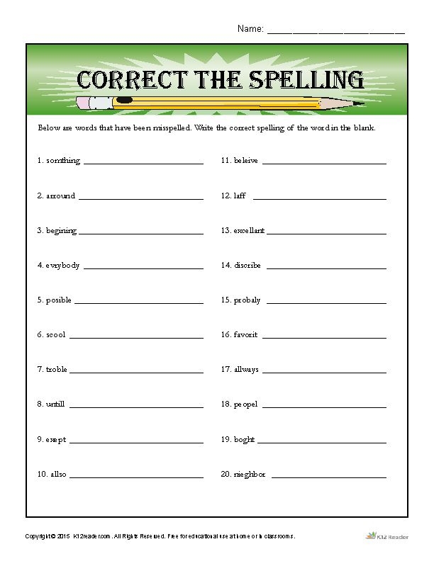 Free Printable Spelling Worksheets For Adults Lyana Worksheets