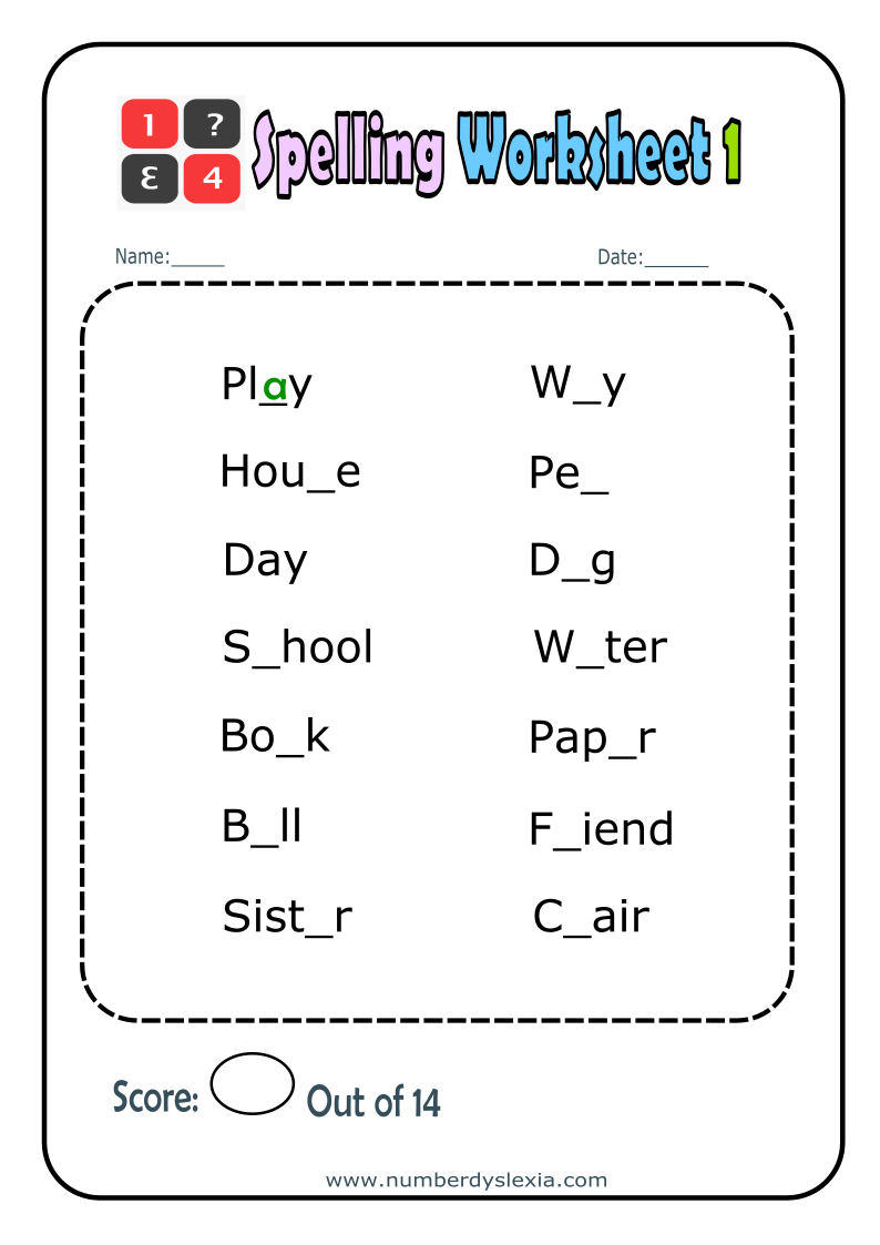 spelling practice worksheets pdf