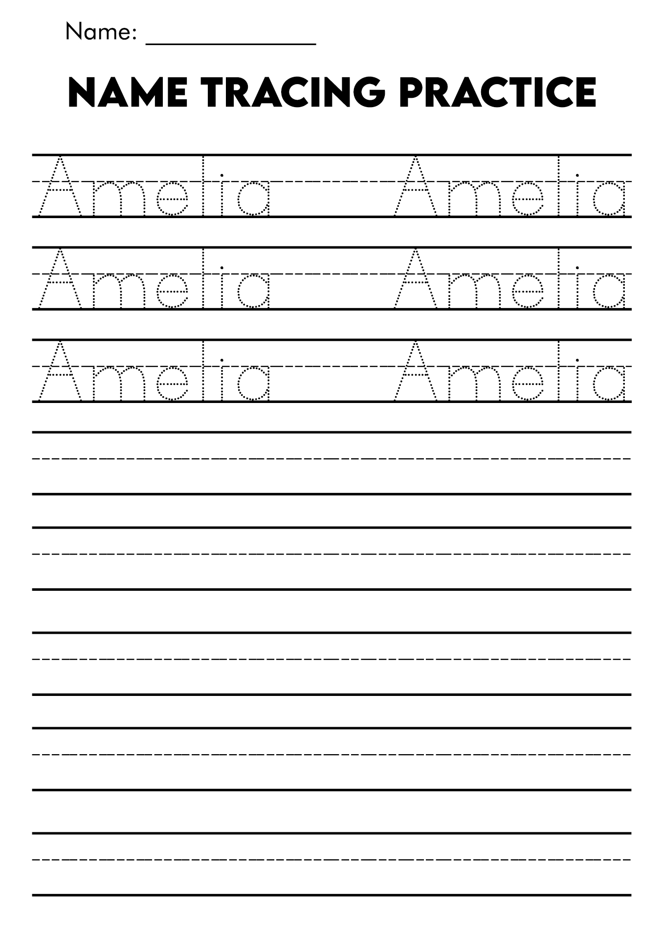 Free Printable Trace Name Worksheet Download Free Printable Trace Name 