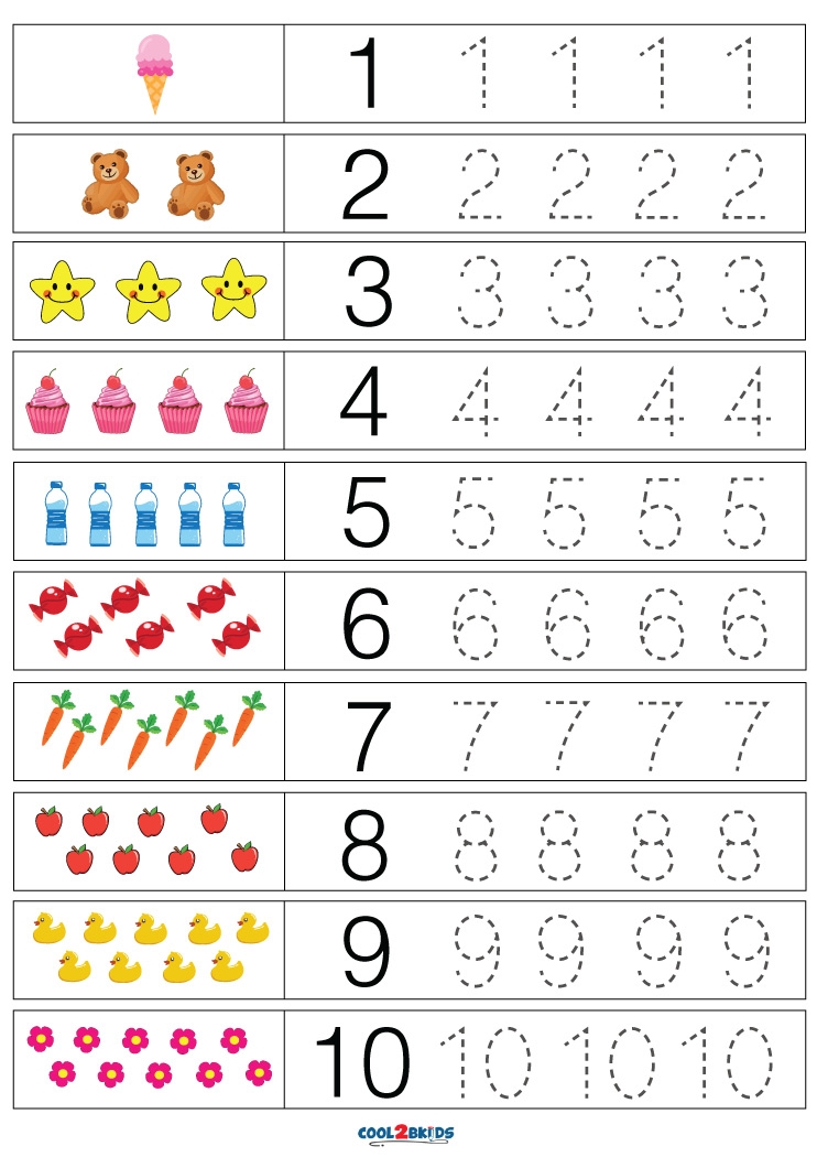 tracing numbers worksheets
