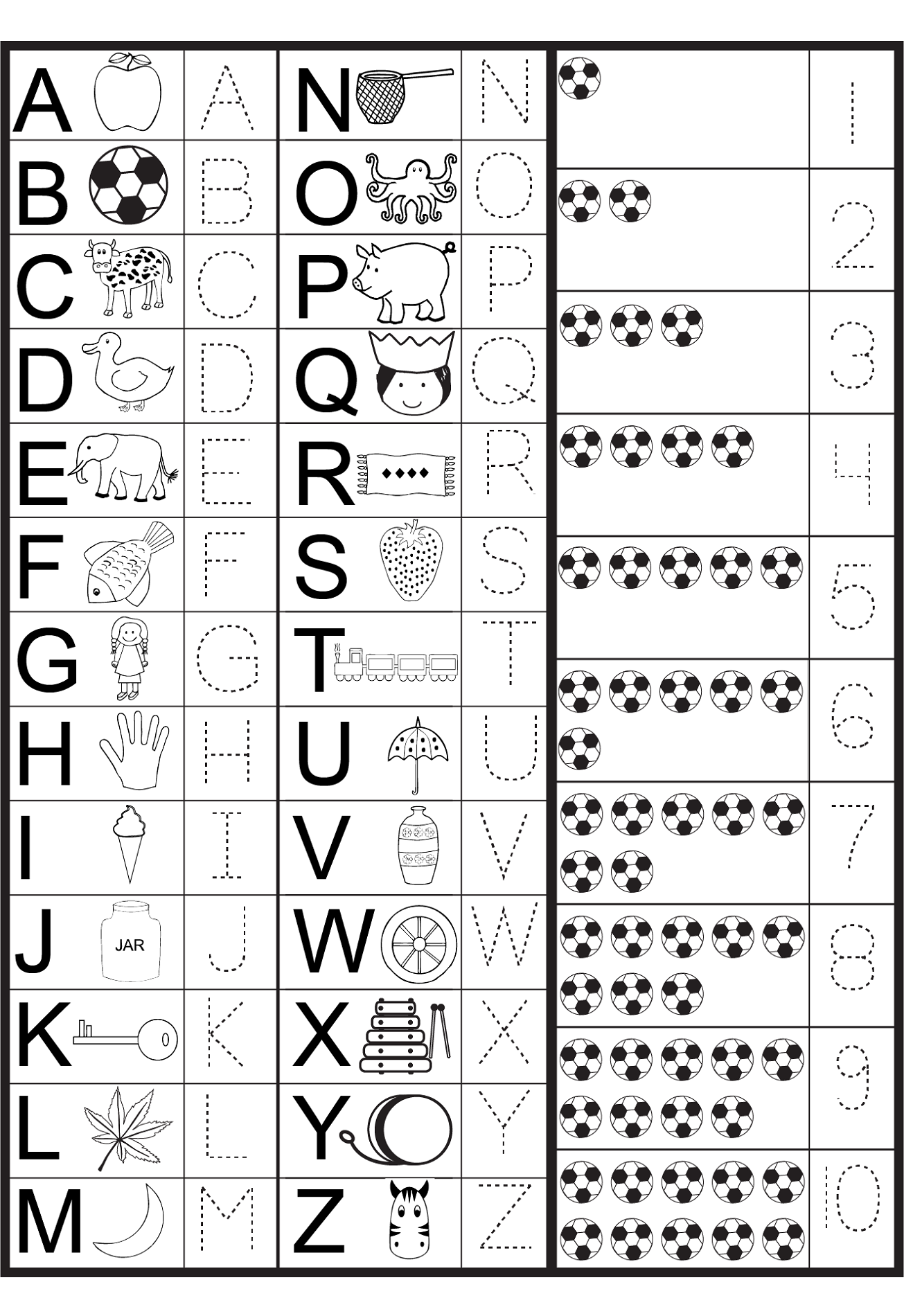 Free Printable Tracing Abcs For Kindergarten