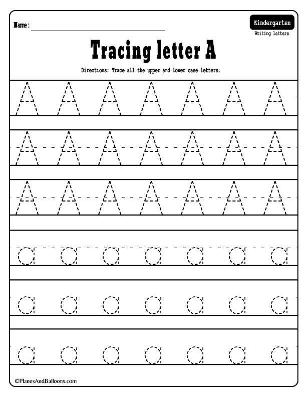 Free Printable Tracing Alphabet Letters A Z