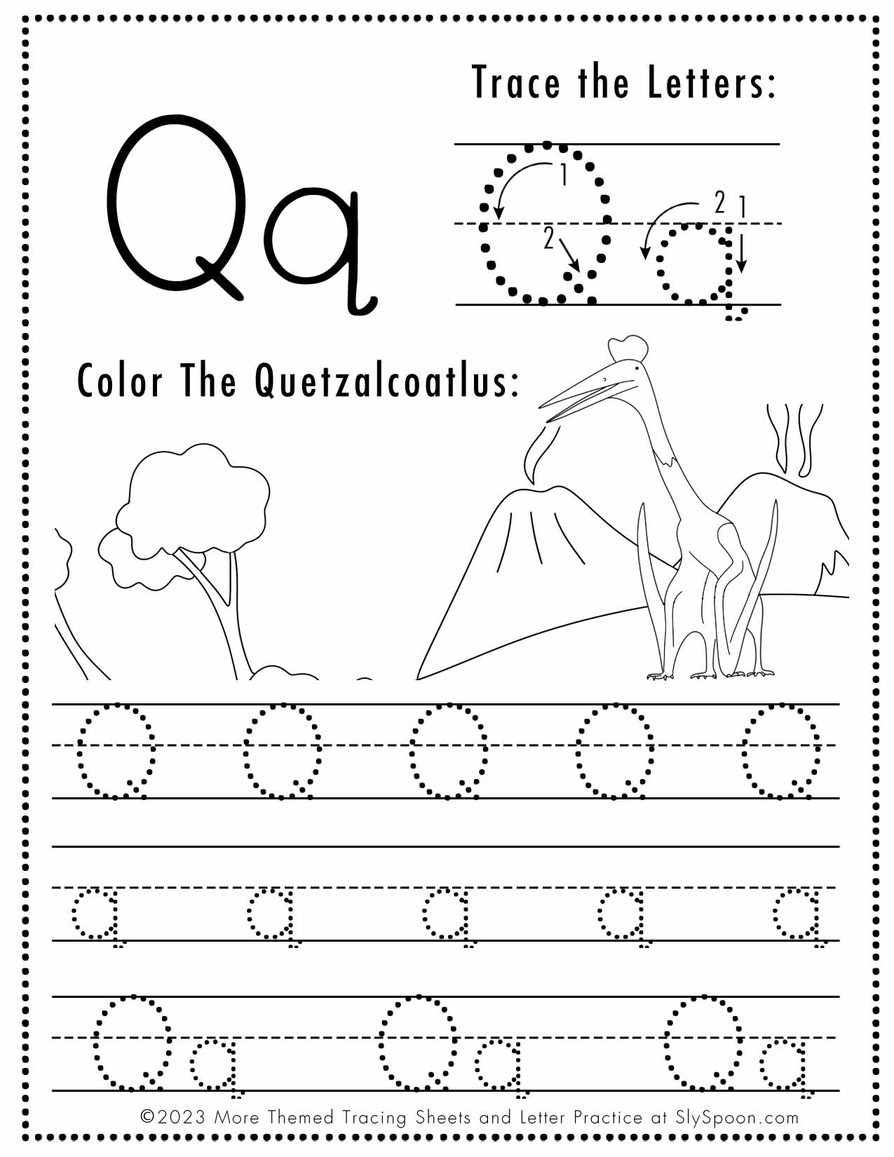 free printable pdf letter tracing