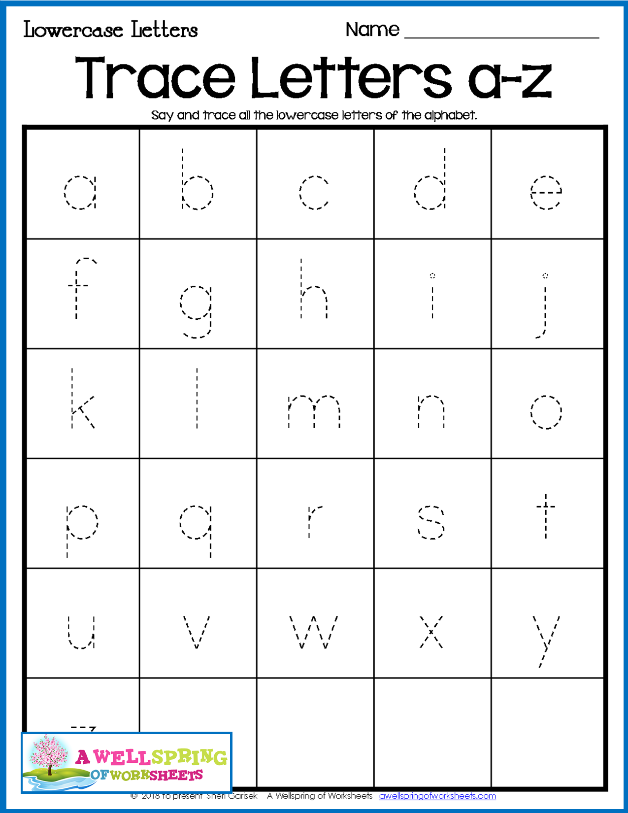 Free Printable Tracing Letters