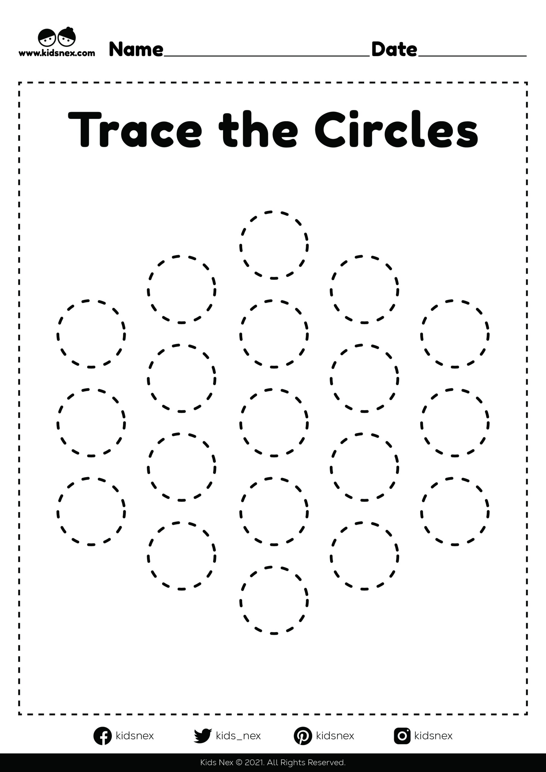 Free Printable Tracing Lines Worksheet KidsNex