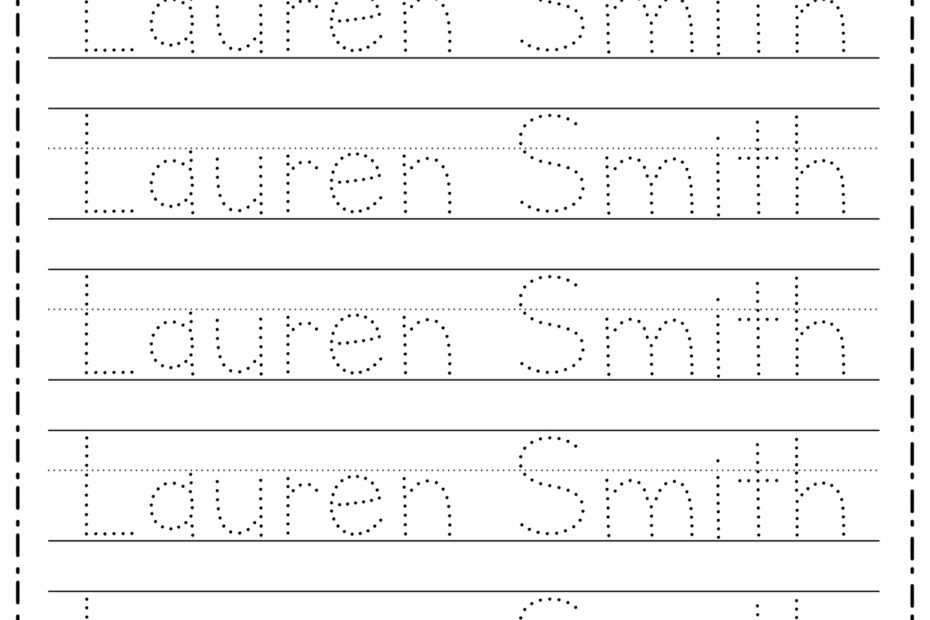 Free Printable Tracing Names Worksheets Name Tracing Generator
