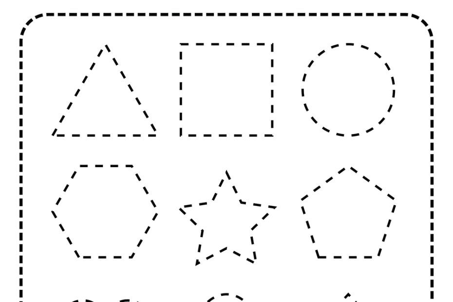 Free Printable Tracing Shapes Worksheets
